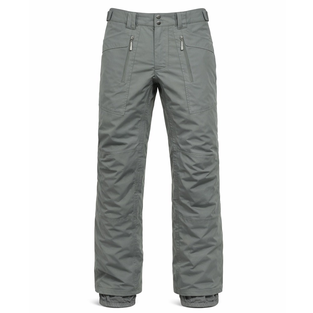 Burton Ronin Snowboard Pants Men Large Gray Cargo‎ Winter Ski Technical